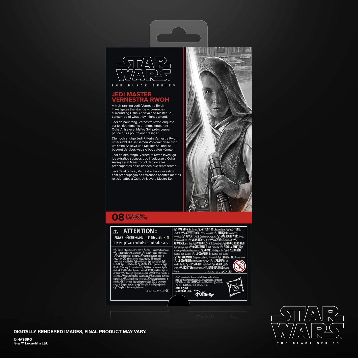 Star Wars The Black Series Jedi Master Vernestra Rwoh, Action Figure (6”)