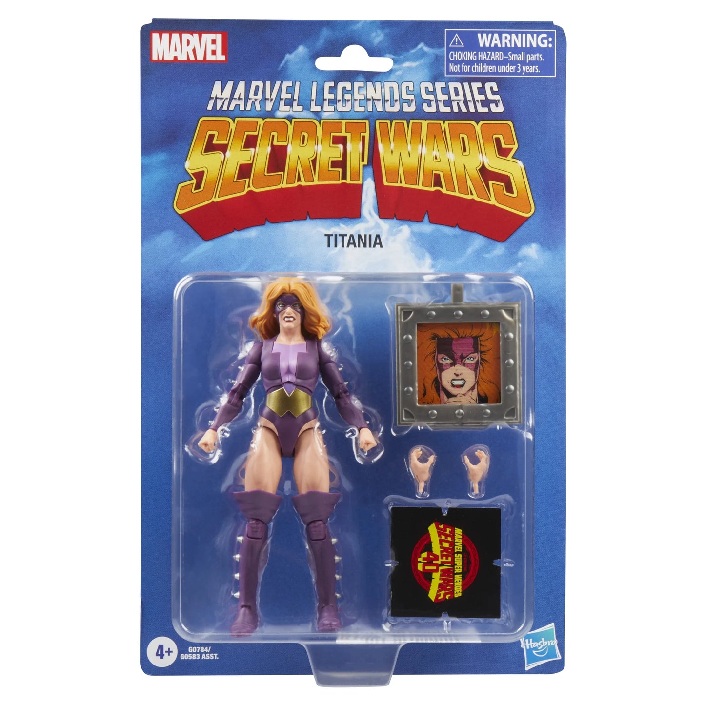 Marvel Legends Series Secret Wars Titania, Figura de ação colecionável retrô da Marvel Comics (6”)