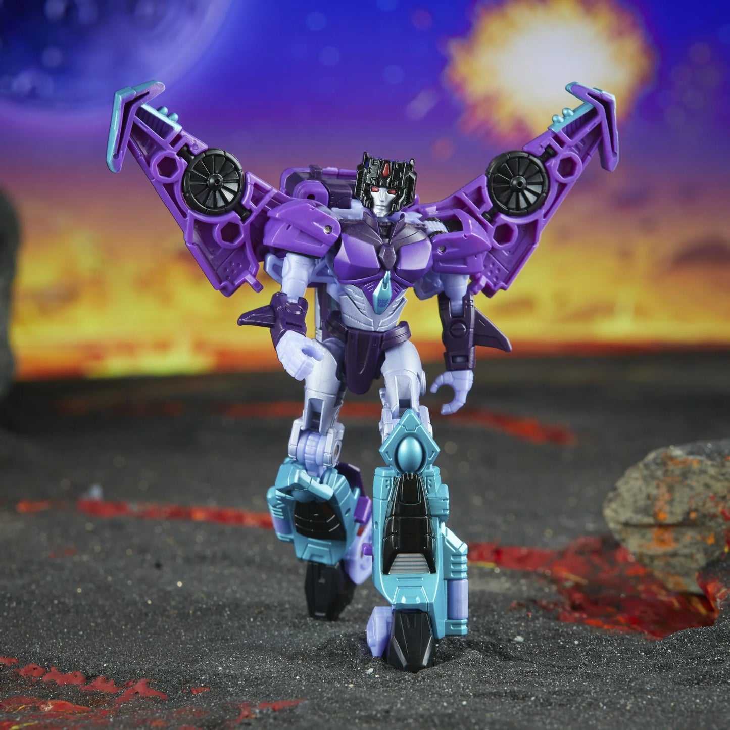 Transformers Legacy United Deluxe Cyberverse Universe Slipstream 5,5” Figura de ação, 8+
