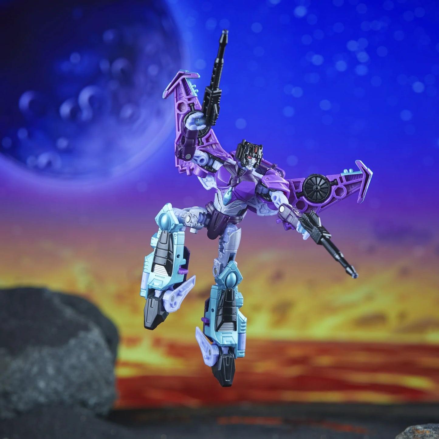 Transformers Legacy United Deluxe Cyberverse Universe Slipstream 5,5” Figura de ação, 8+