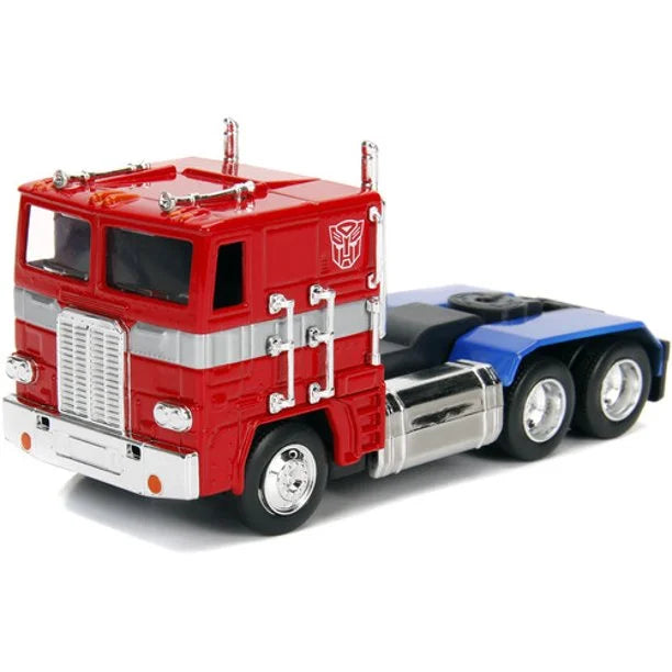 Jada Toys Autobot Optimus Prime Transformers Car & Truck Play Vehicles, Red