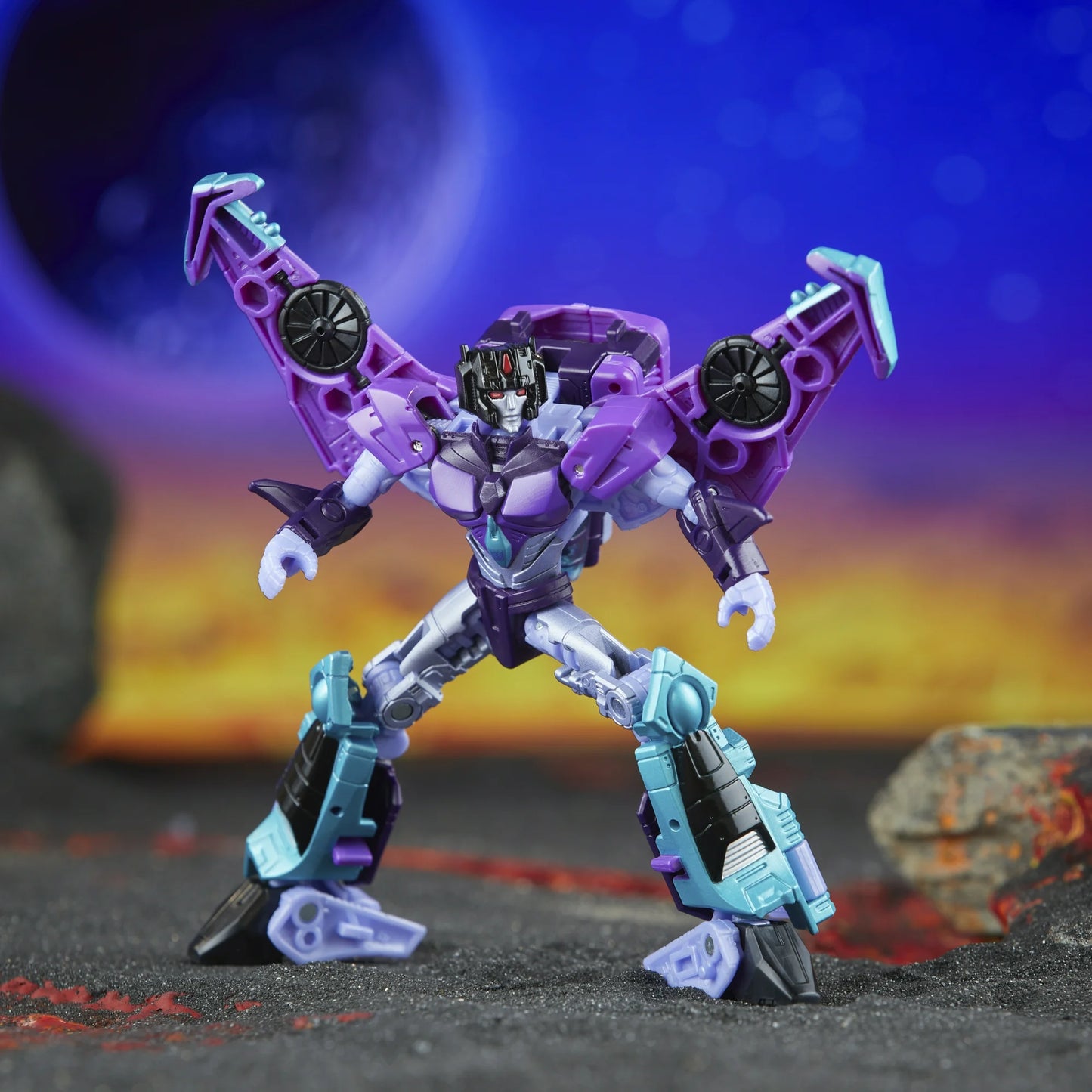 Transformers Legacy United Deluxe Cyberverse Universe Slipstream 5,5” Figura de ação, 8+